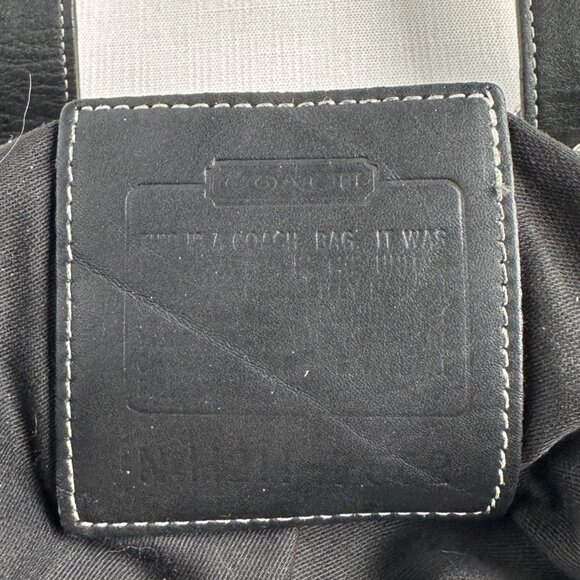 Coach Black Leather Slouch Satchel Shoulder Bag - Picture 10 of 10